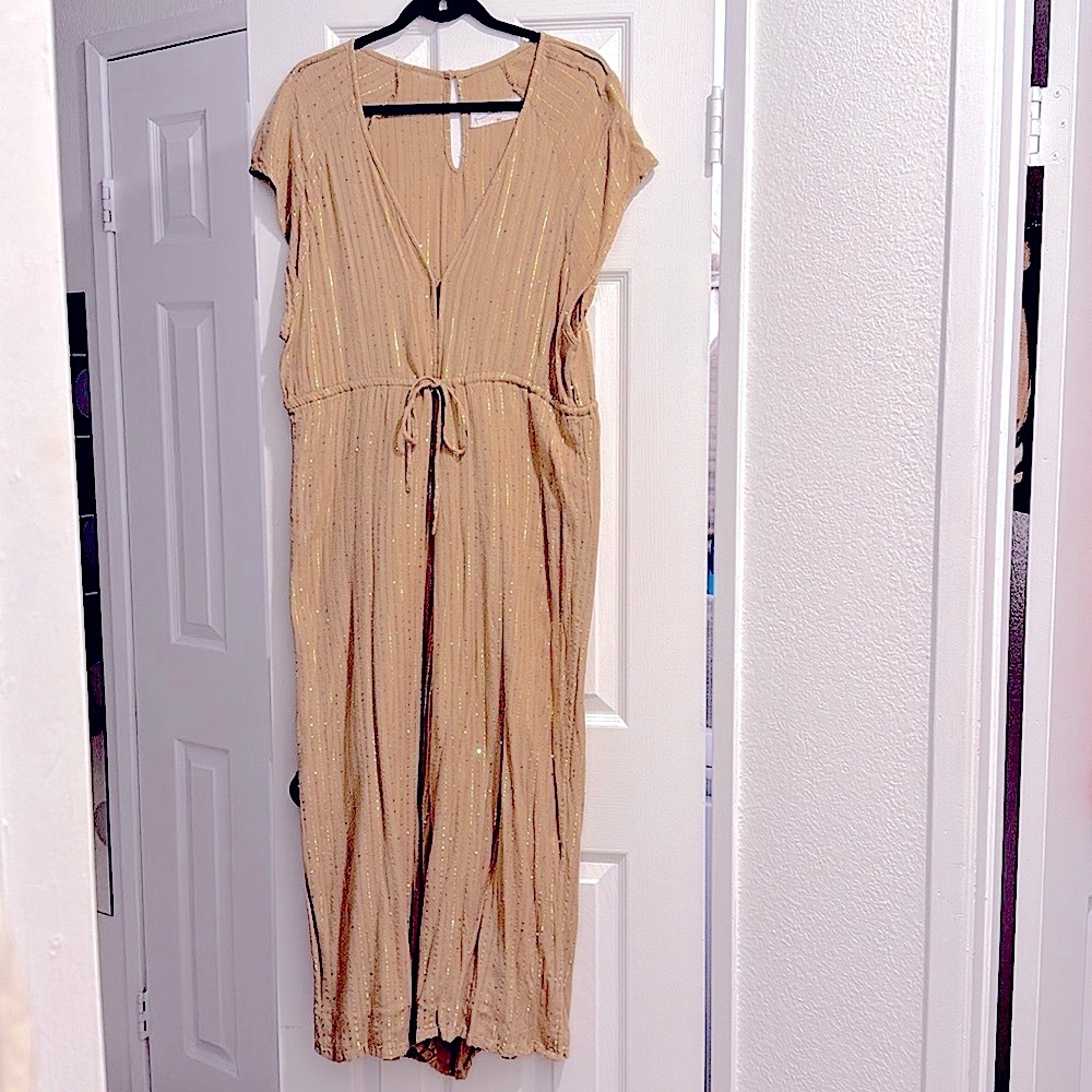 SUNDRESS Sequined Wide Leg Jumpsuit